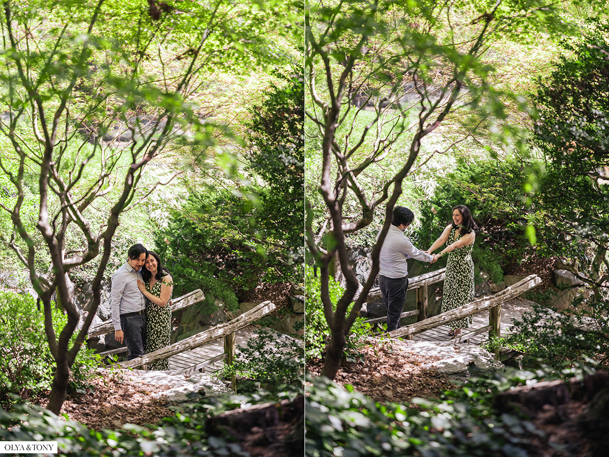cherry blossom engagement photos in brooklyn botanic garden 18