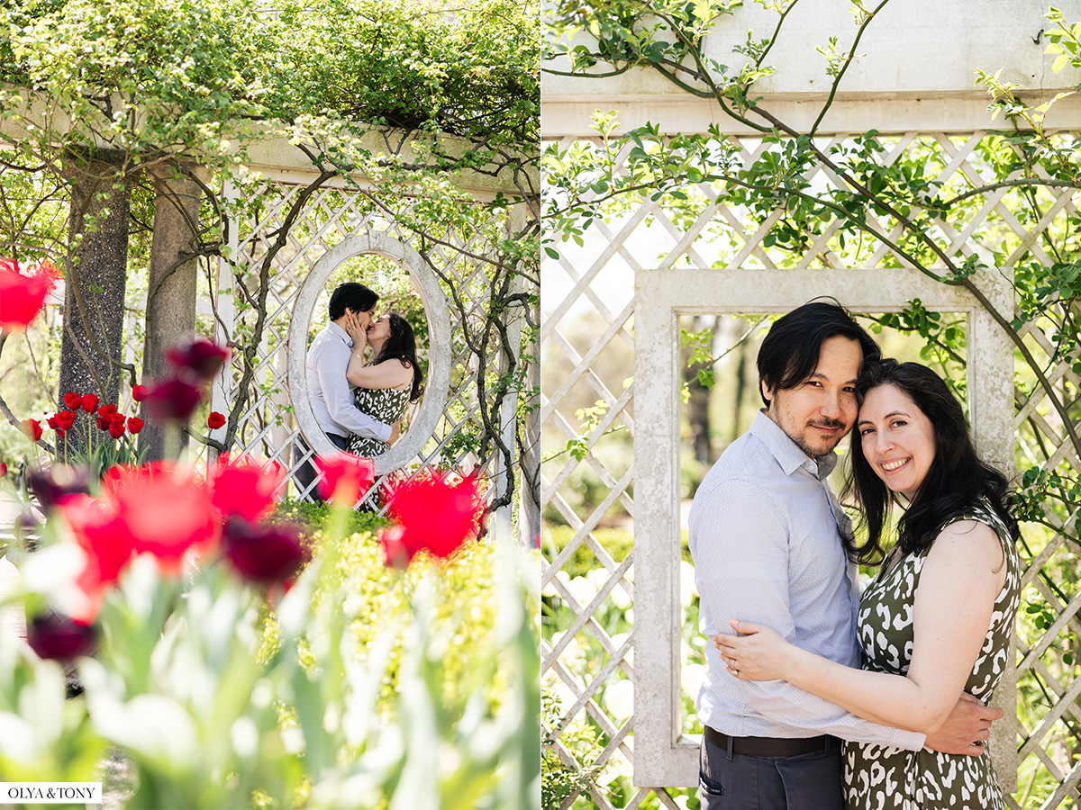 cherry blossom engagement photos in brooklyn botanic garden 2