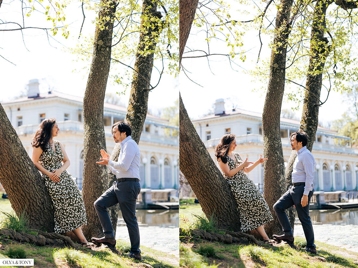 cherry blossom engagement photos in brooklyn botanic garden 25