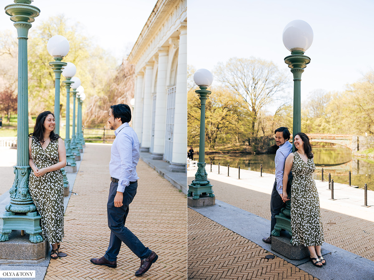 cherry blossom engagement photos in brooklyn botanic garden 28