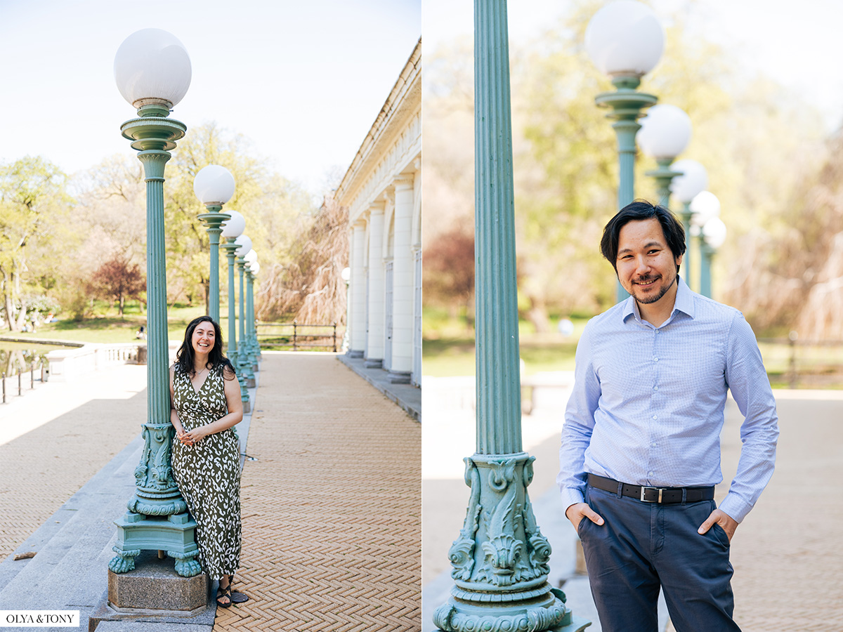 cherry blossom engagement photos in brooklyn botanic garden 29