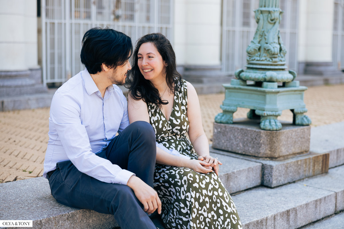 cherry blossom engagement photos in brooklyn botanic garden 33