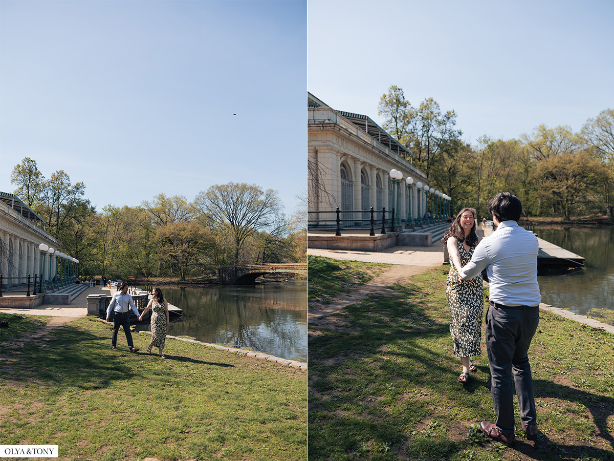 cherry blossom engagement photos in brooklyn botanic garden 36