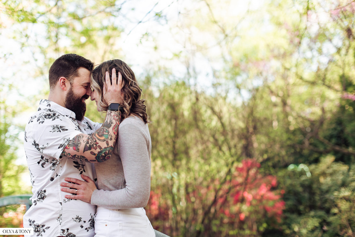 engagement photos at grounds for sculpture hamilton nj 11