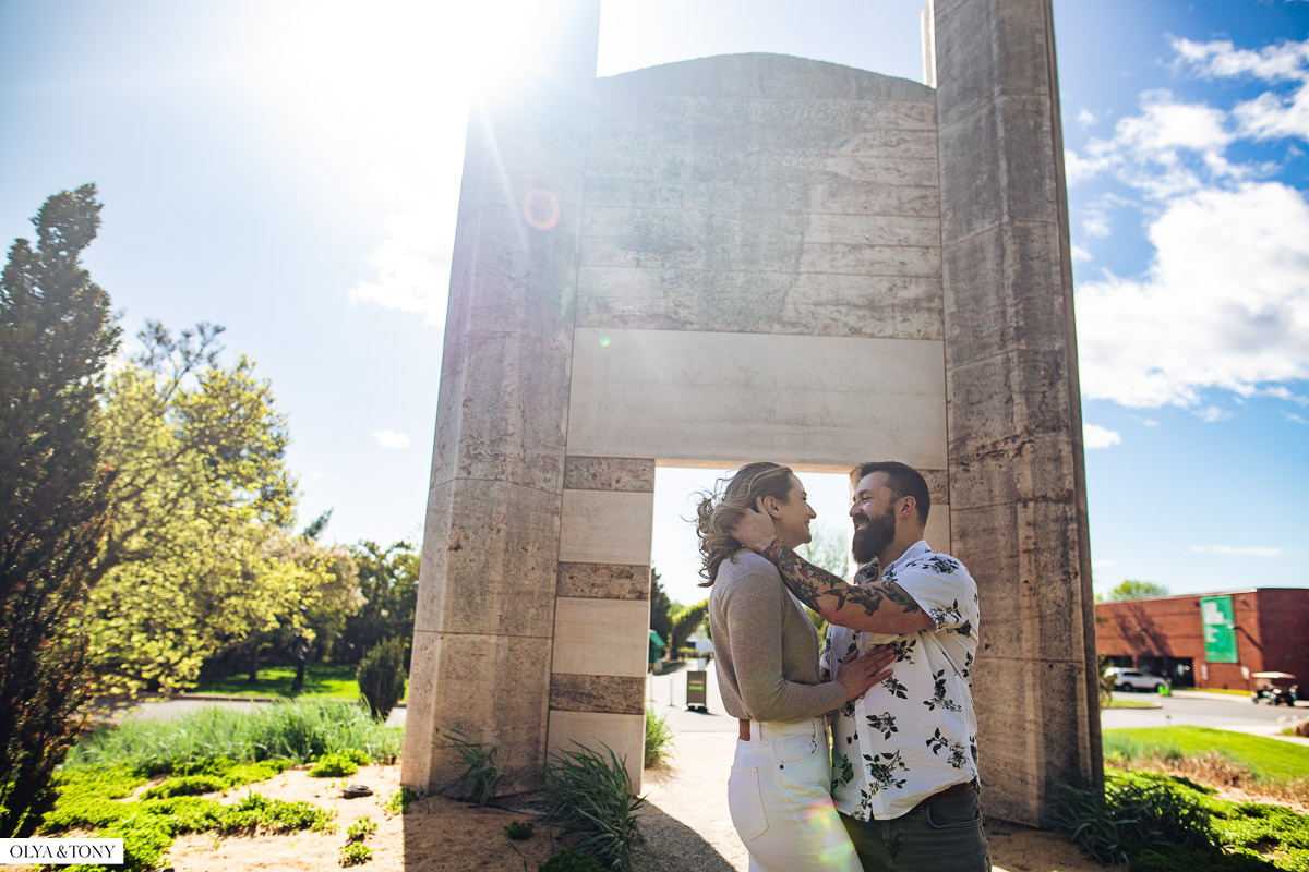 engagement photos at grounds for sculpture hamilton nj 19