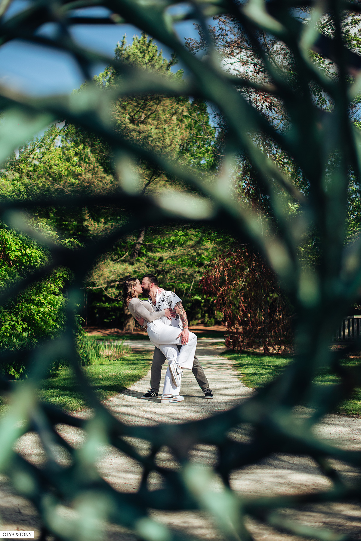 engagement photos at grounds for sculpture hamilton nj 21