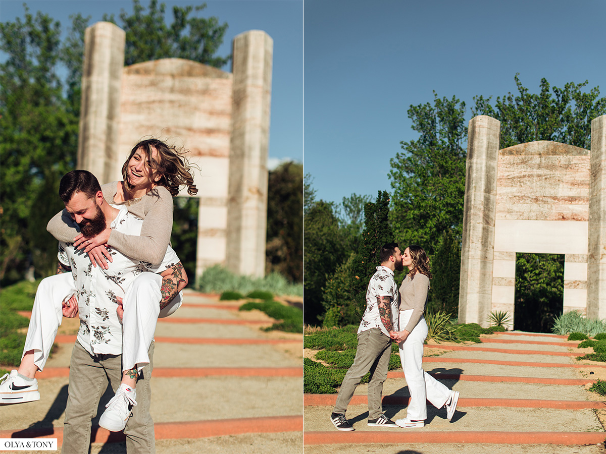 engagement photos at grounds for sculpture hamilton nj