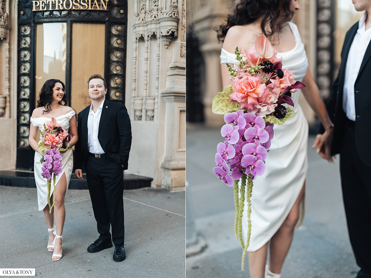 engagement photos at petrossian new york