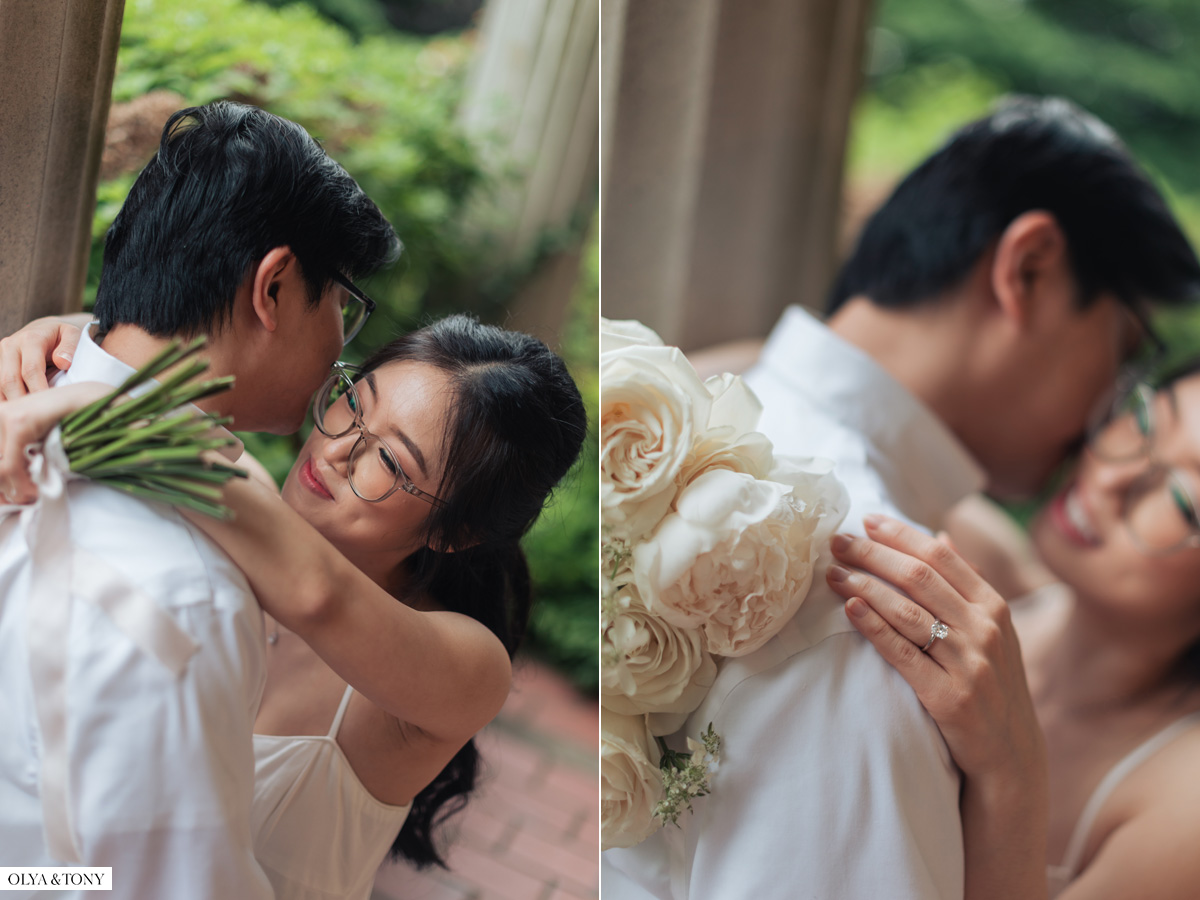 engagement photos at van vleck house gardens 11