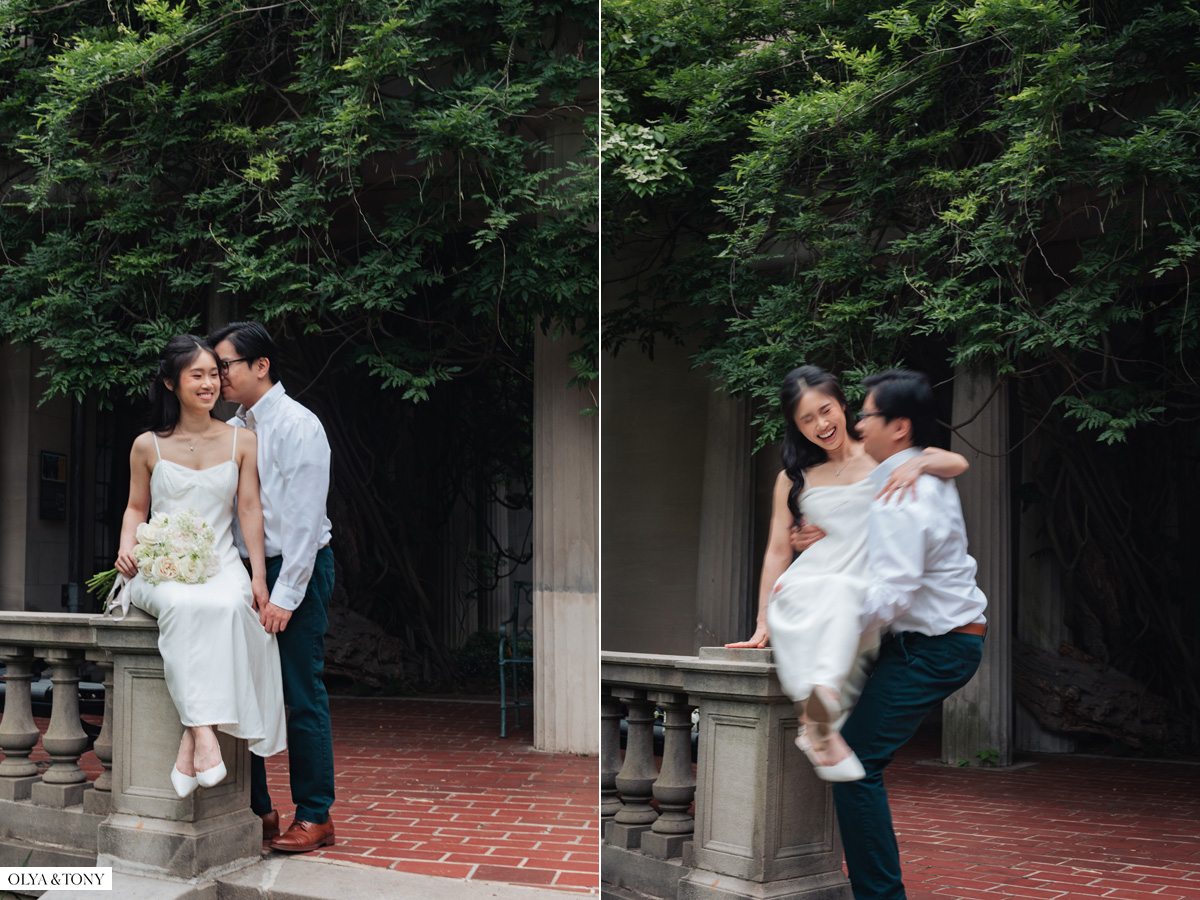 engagement photos at van vleck house gardens 15