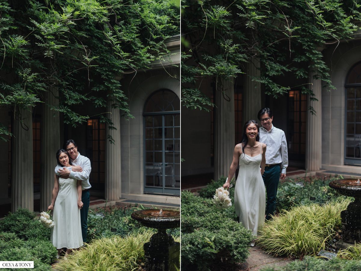 engagement photos at van vleck house gardens 21