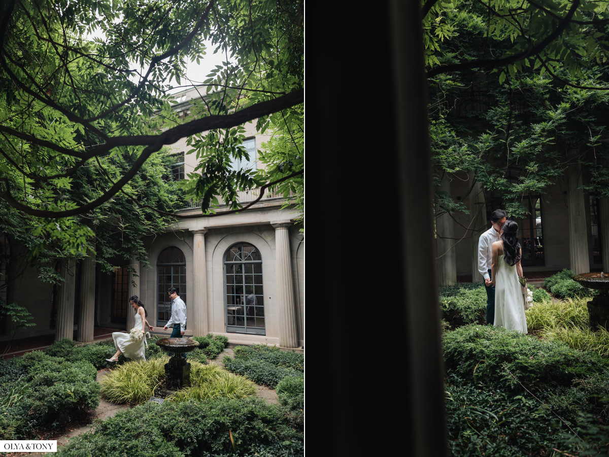engagement photos at van vleck house gardens 22