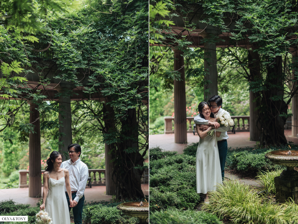 engagement photos at van vleck house gardens 24