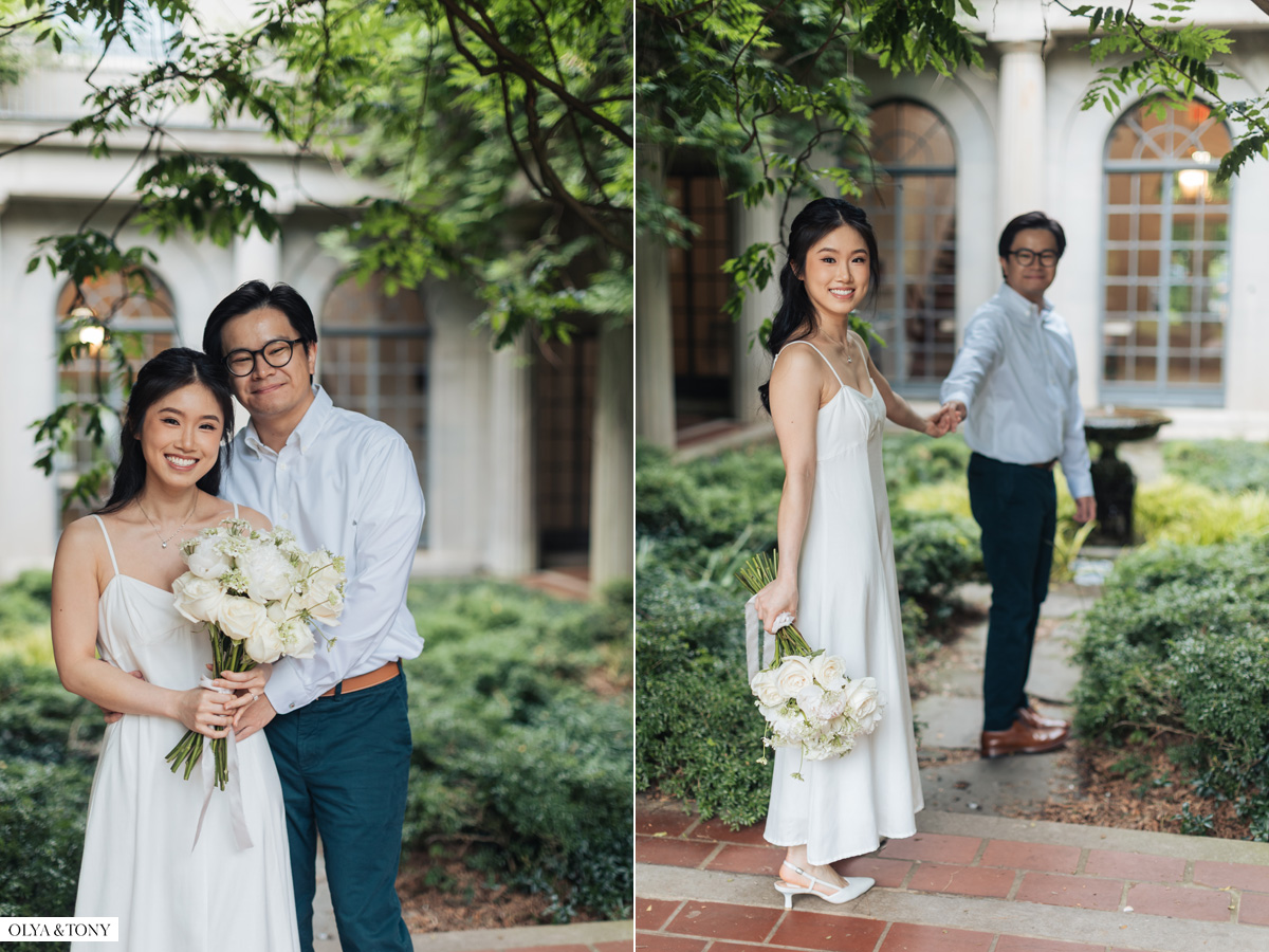 engagement photos at van vleck house gardens 26