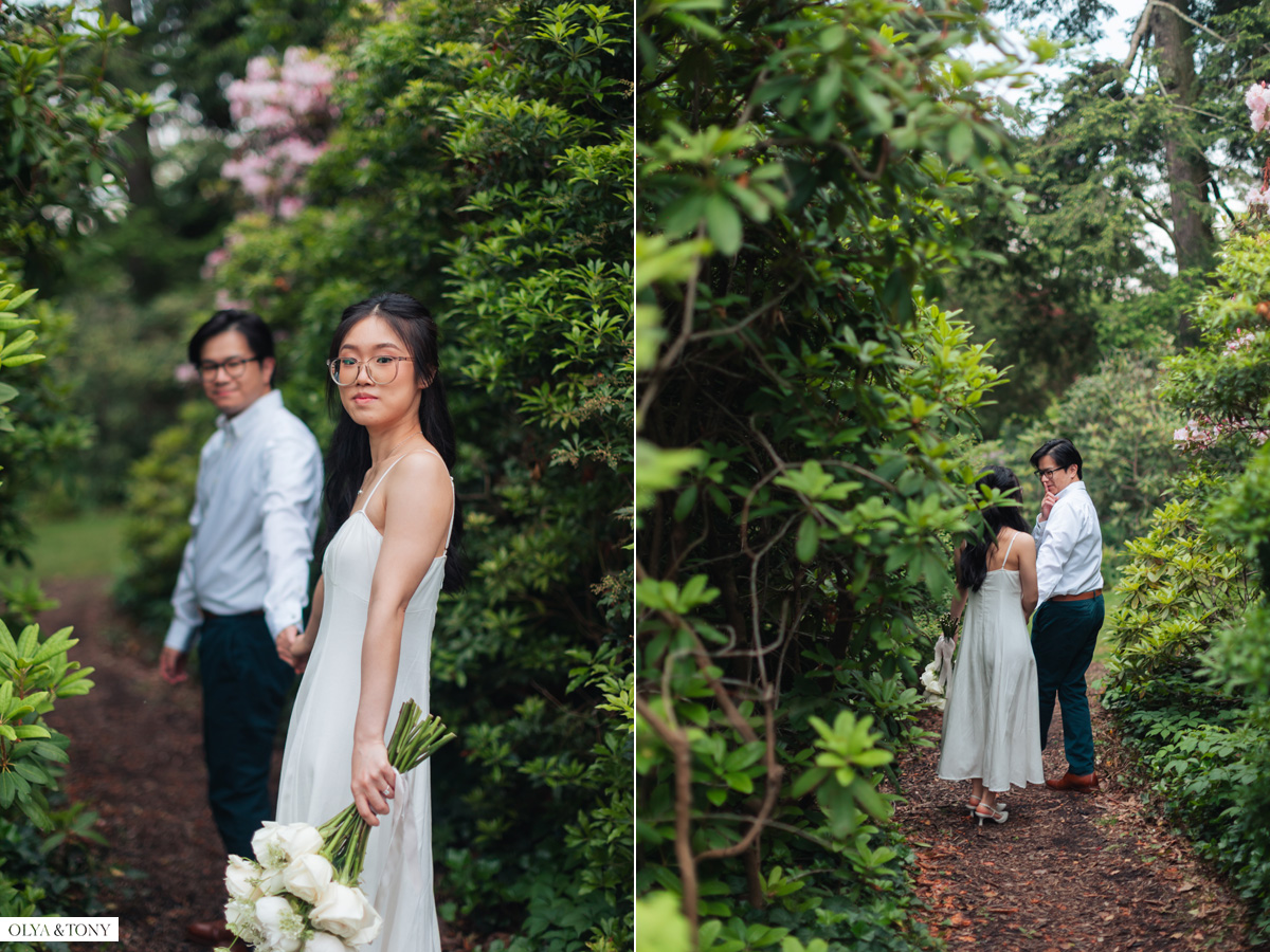 engagement photos at van vleck house gardens 6