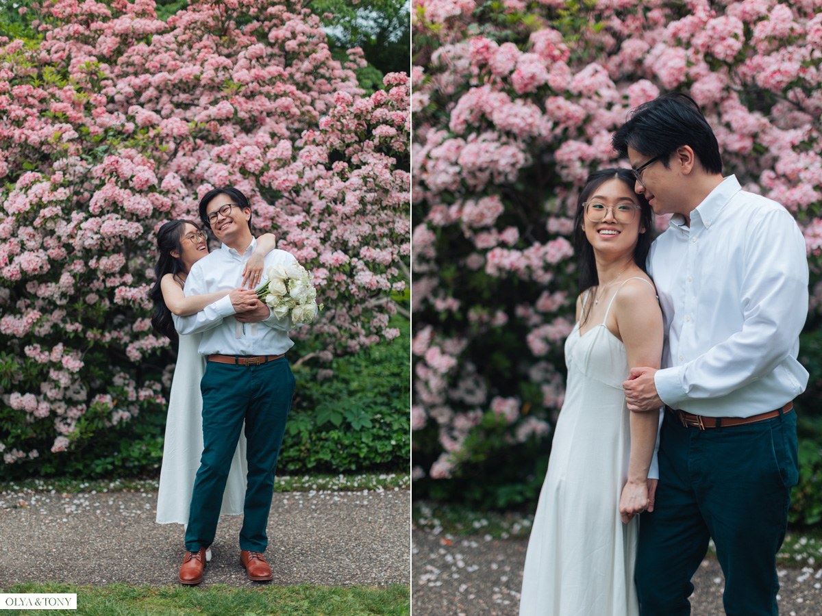 engagement photos at van vleck house gardens 8