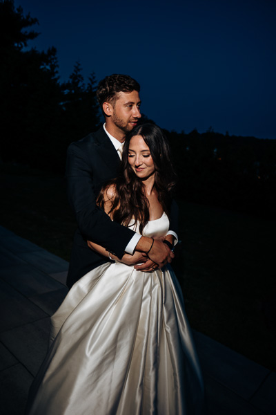 bride groom perona farms night